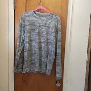 Hollister Gray Heathered Top Size Large